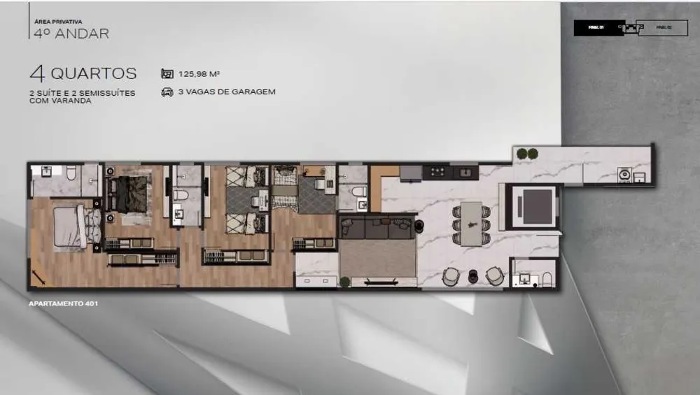 Apartamento, 3 quartos, 105 m² - Foto 11