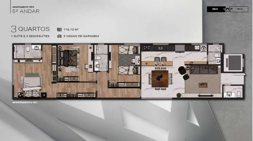 Apartamento, 3 quartos, 105 m² - Foto 12