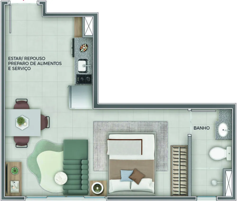 Apartamento, 1 quarto, 36 m² - Foto 16