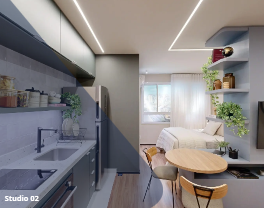 Apartamento à venda com 1 quarto, 25m² - Foto 3