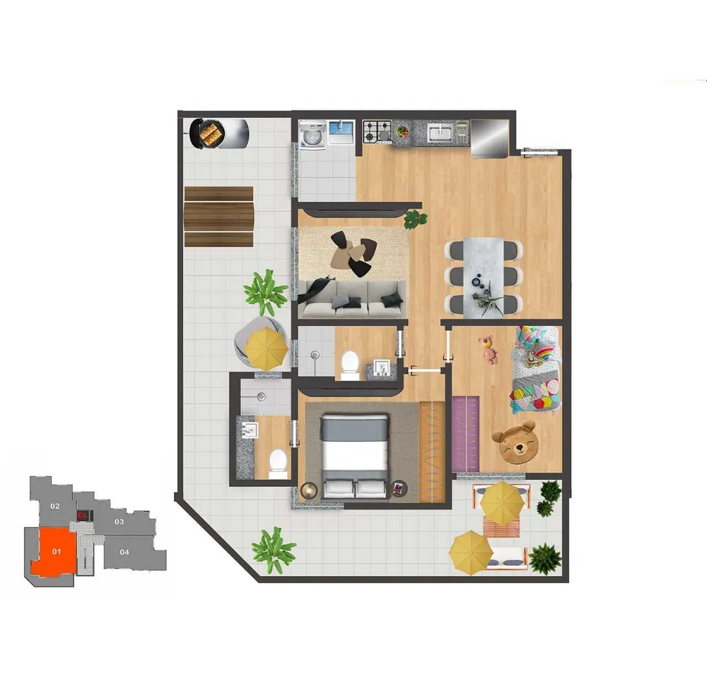 Apartamento, 2 quartos, 65 m² - Foto 7