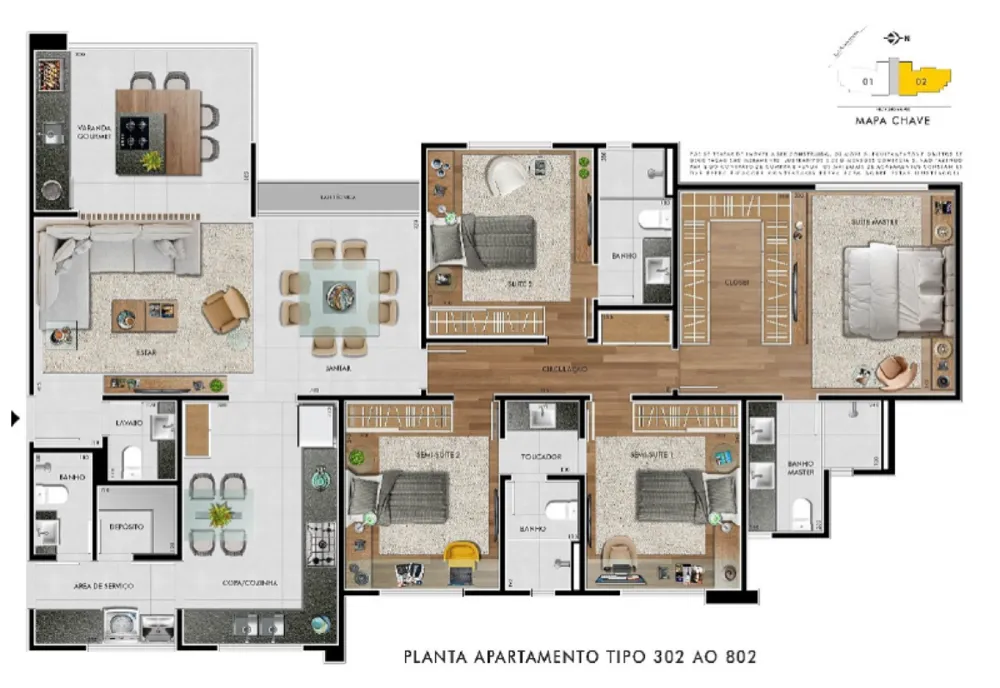 Apartamento, 4 quartos, 139 m² - Foto 6