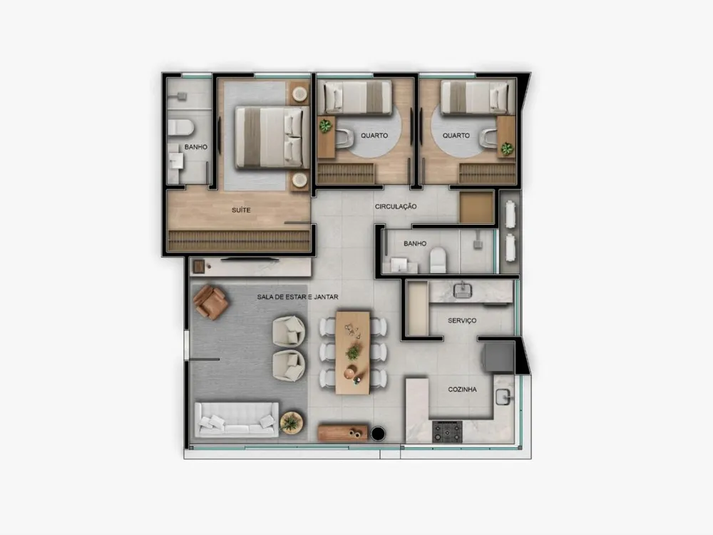 Apartamento, 3 quartos, 92 m² - Foto 8
