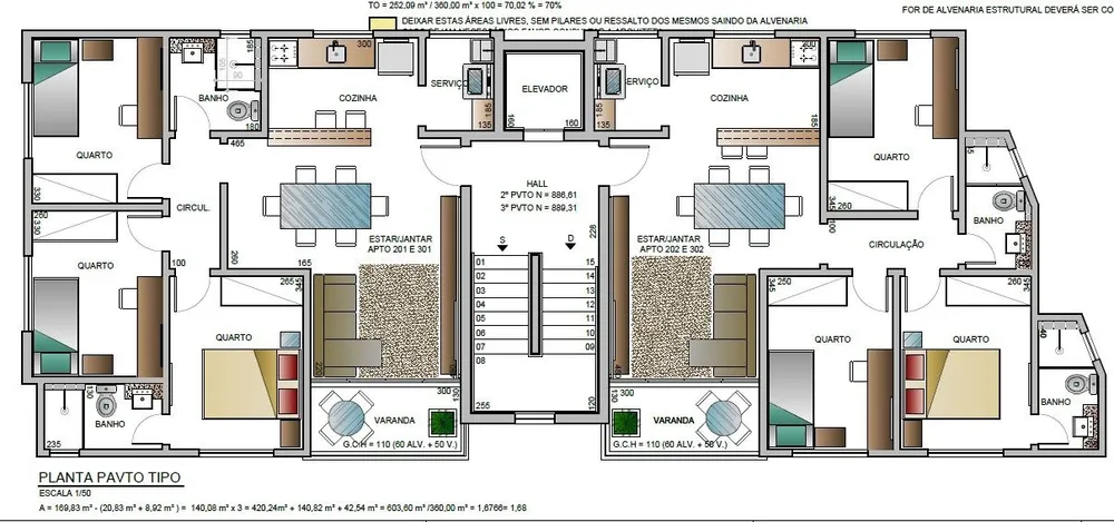 Cobertura, 4 quartos, 156 m² - Foto 2