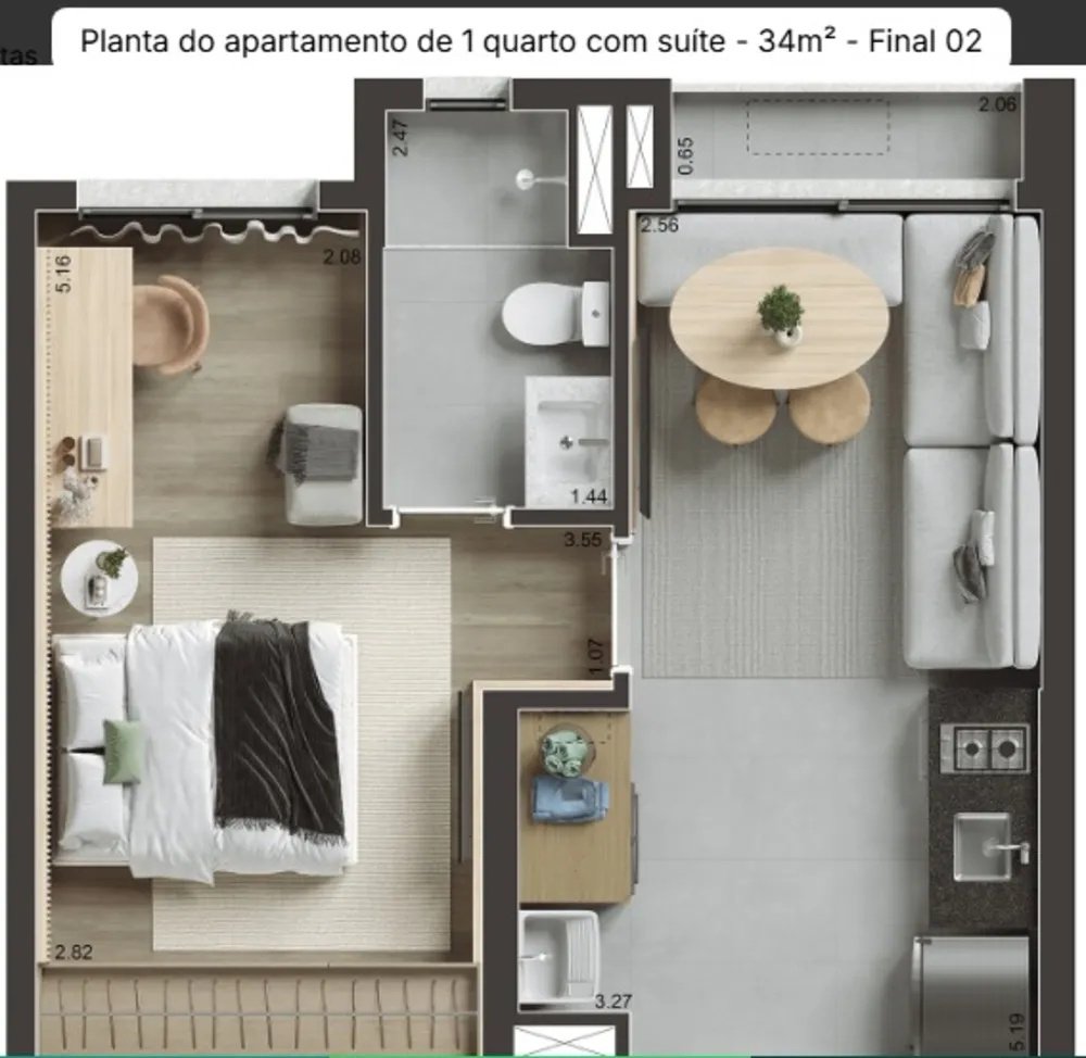 Apartamento, 2 quartos, 67 m² - Foto 6