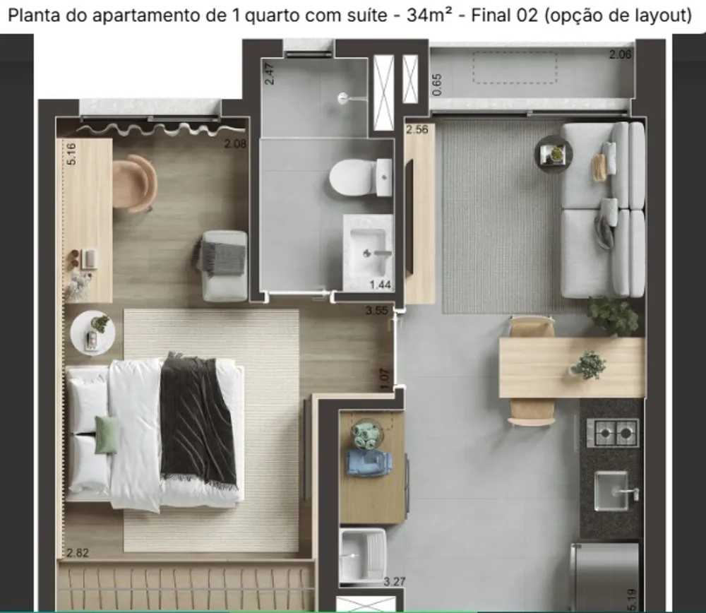Apartamento, 2 quartos, 67 m² - Foto 7