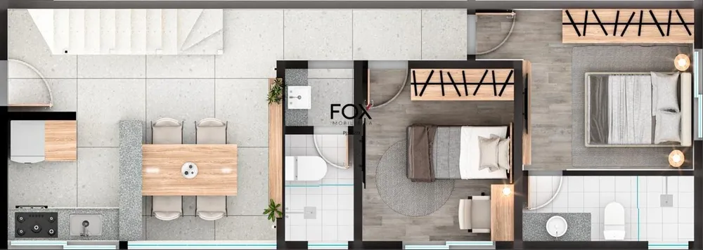 Cobertura, 2 quartos, 58 m² - Foto 2
