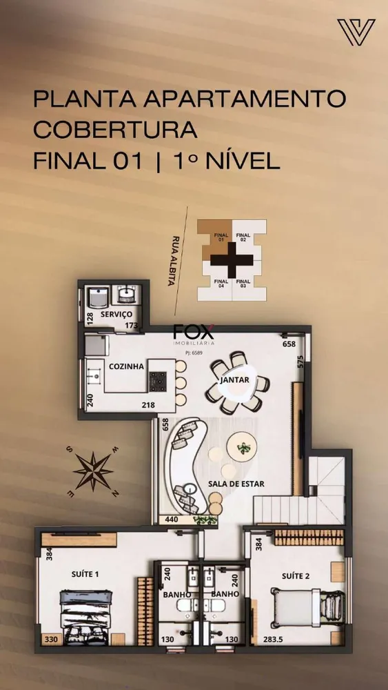 Cobertura, 2 quartos, 156 m² - Foto 7