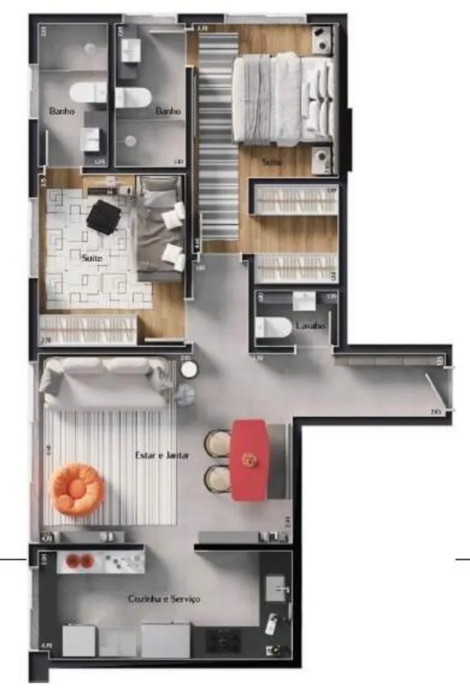 Apartamento, 2 quartos, 71 m² - Foto 2