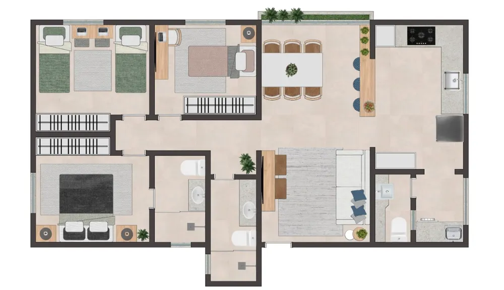 Apartamento, 3 quartos, 90 m² - Foto 12
