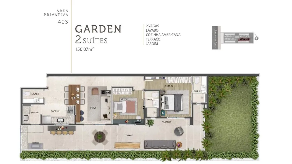 Apartamento, 2 quartos, 67 m² - Foto 1
