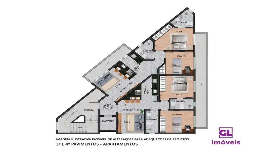 Apartamento, 1 quarto, 55 m² - Foto 4