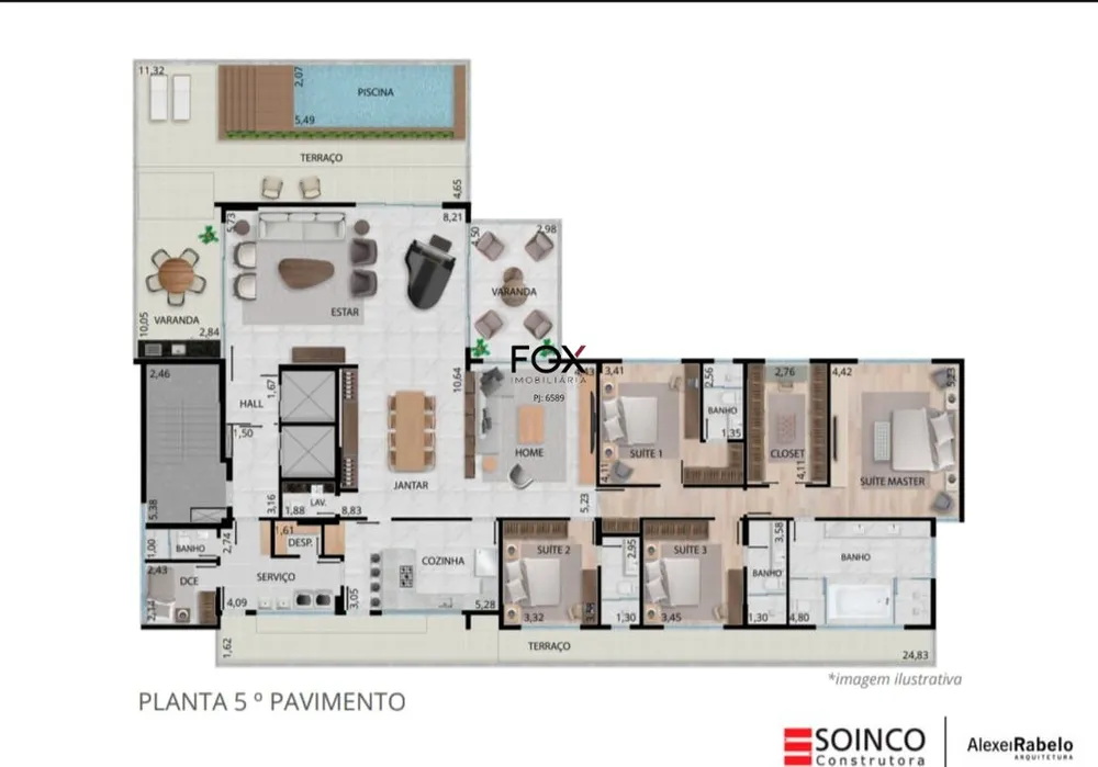 Cobertura, 4 quartos, 600 m² - Foto 11