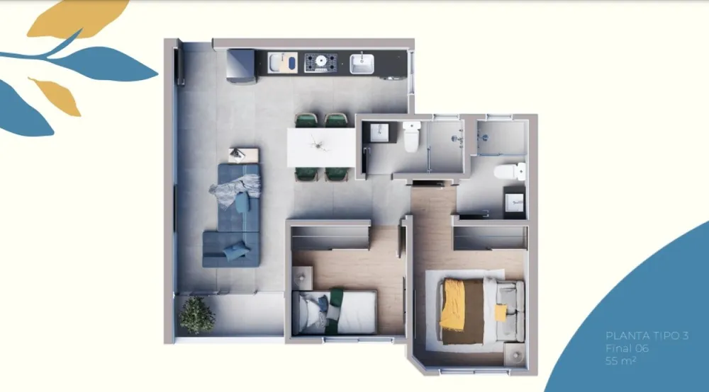Apartamento, 2 quartos, 59 m² - Foto 10
