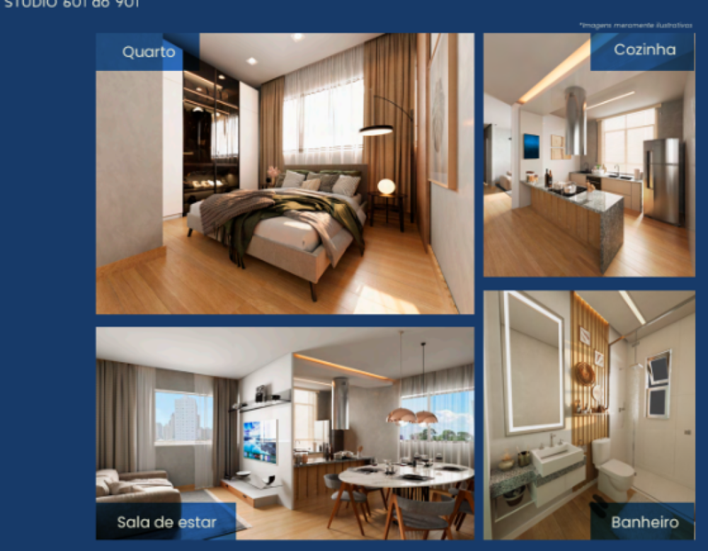 Apartamento à venda com 2 quartos, 59m² - Foto 3