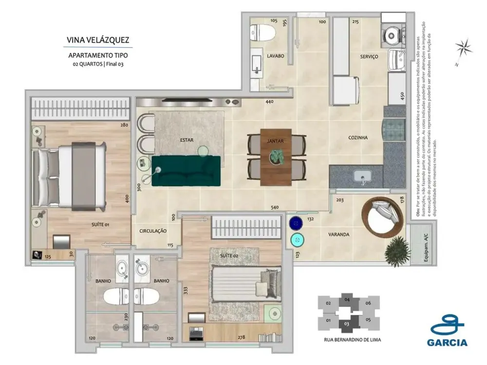 Apartamento, 2 quartos, 72 m² - Foto 3