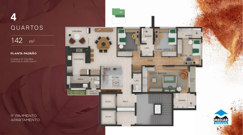 Apartamento, 4 quartos, 183 m² - Foto 13