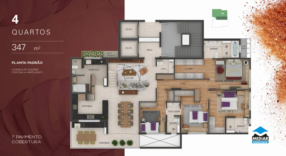 Apartamento, 4 quartos, 183 m² - Foto 16