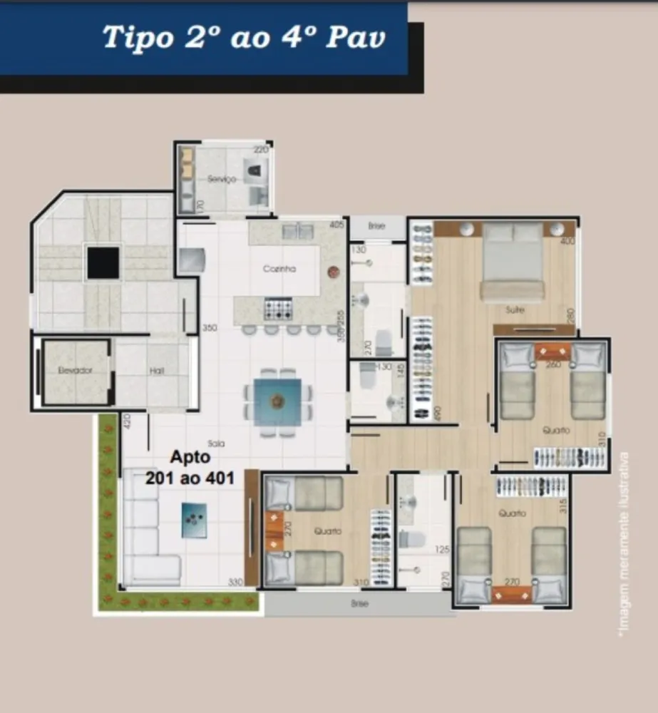 Apartamento, 4 quartos, 104 m² - Foto 1
