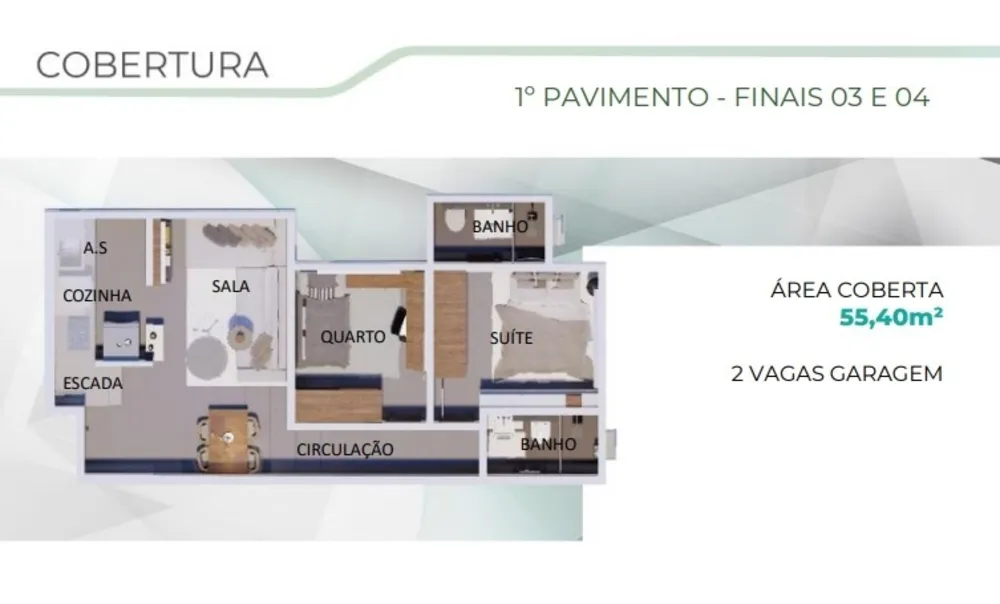 Cobertura, 3 quartos, 81 m² - Foto 6