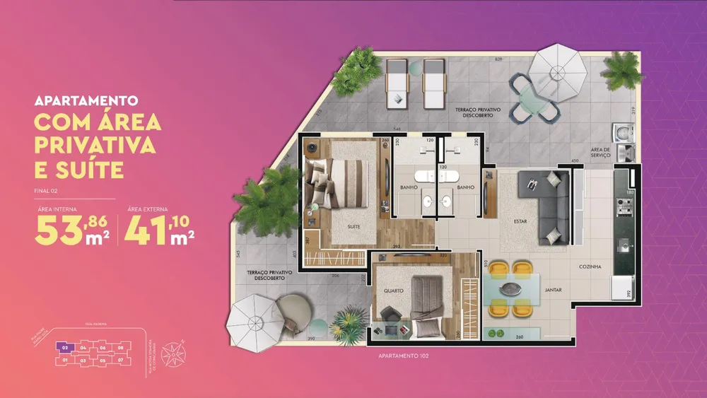 Apartamento, 2 quartos, 60 m² - Foto 12