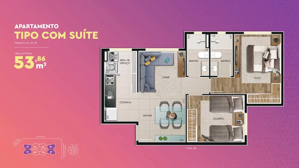 Apartamento, 2 quartos, 60 m² - Foto 10