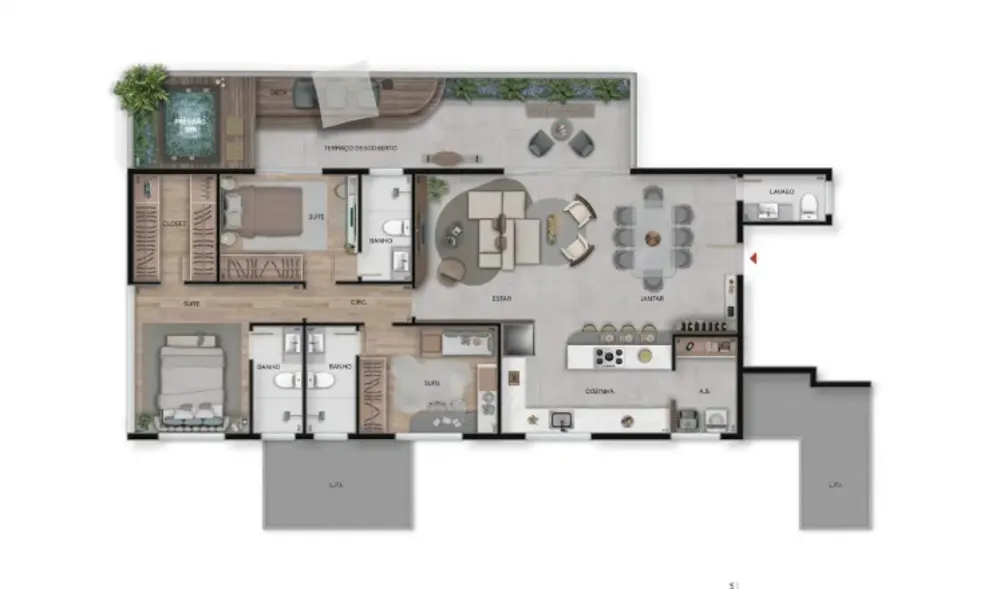 Apartamento, 3 quartos, 130 m² - Foto 1