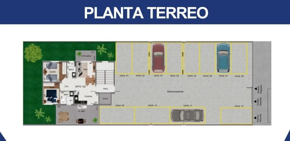 Apartamento, 2 quartos, 22 m² - Foto 1