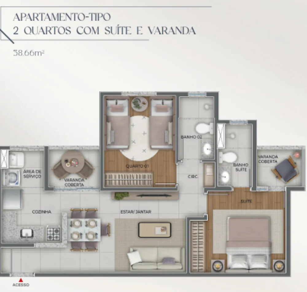 Apartamento, 3 quartos, 71 m² - Foto 6