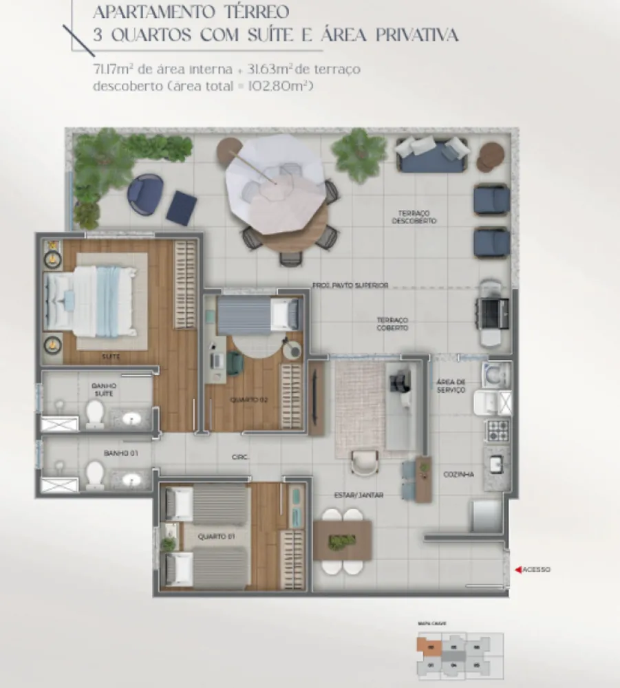 Apartamento, 3 quartos, 71 m² - Foto 10