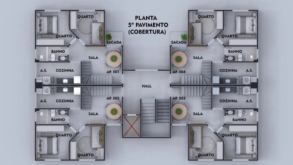 Cobertura, 2 quartos, 100 m² - Foto 11