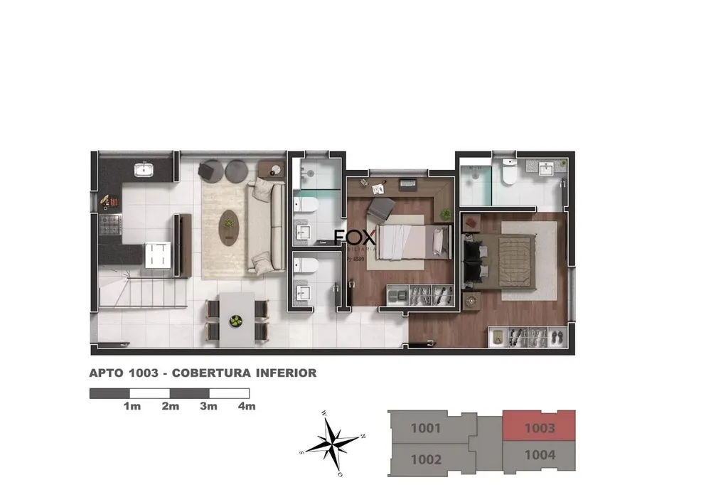 Cobertura, 2 quartos, 122 m² - Foto 9