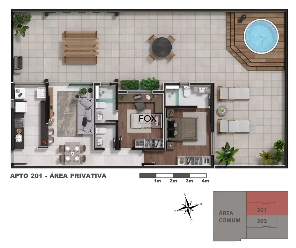 Cobertura, 2 quartos, 122 m² - Foto 6