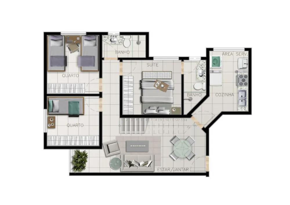 Cobertura, 3 quartos, 122 m² - Foto 8