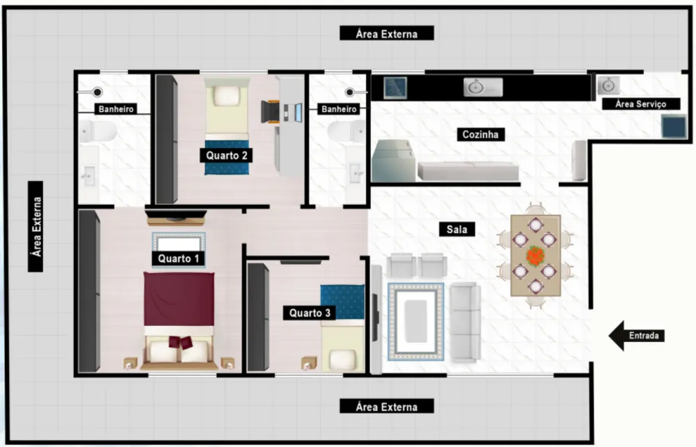 Apartamento, 3 quartos, 132 m² - Foto 8