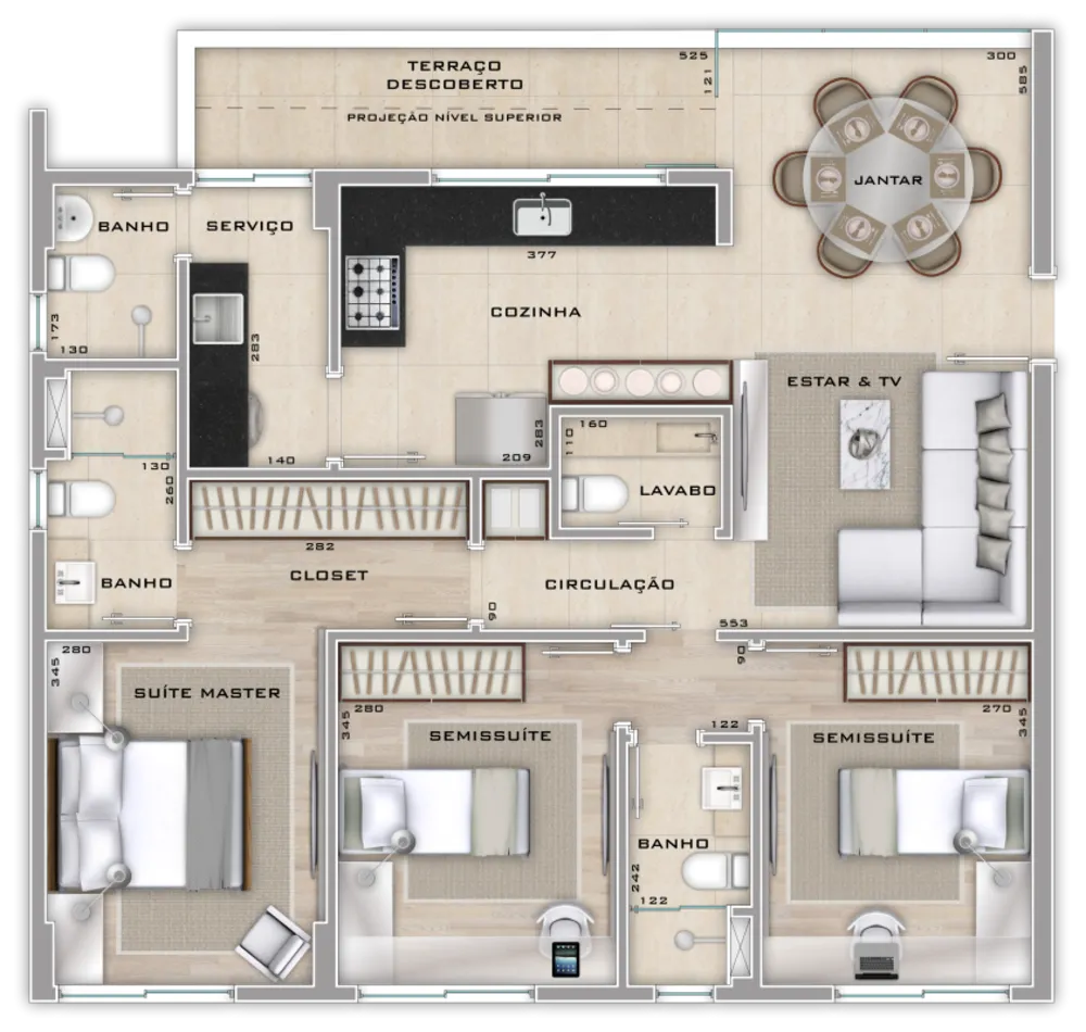 Apartamento, 3 quartos, 91 m² - Foto 3