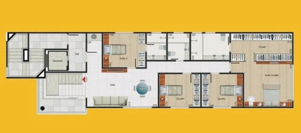 Cobertura, 4 quartos, 233 m² - Foto 2