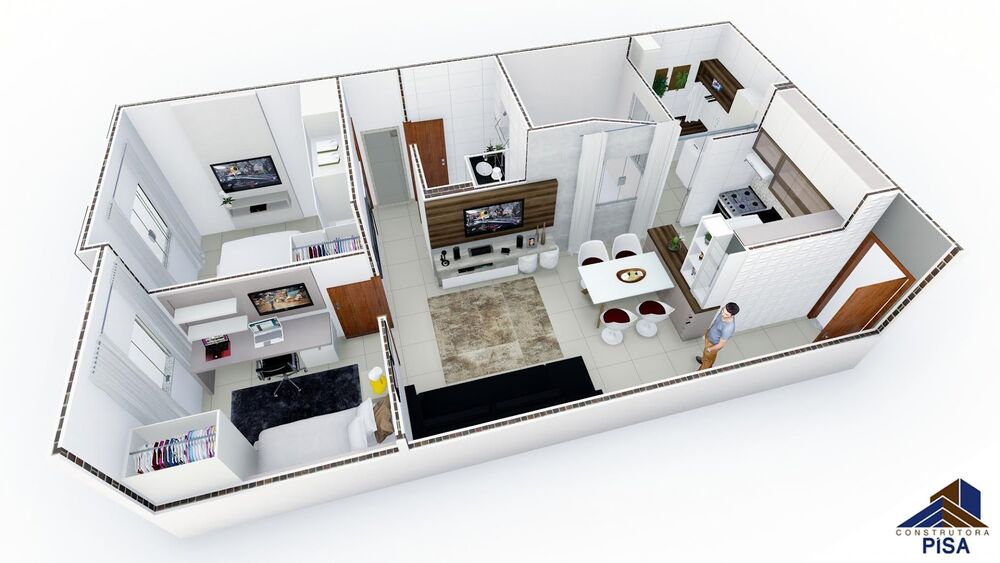 Apartamento à venda com 2 quartos, 74m² - Foto 1