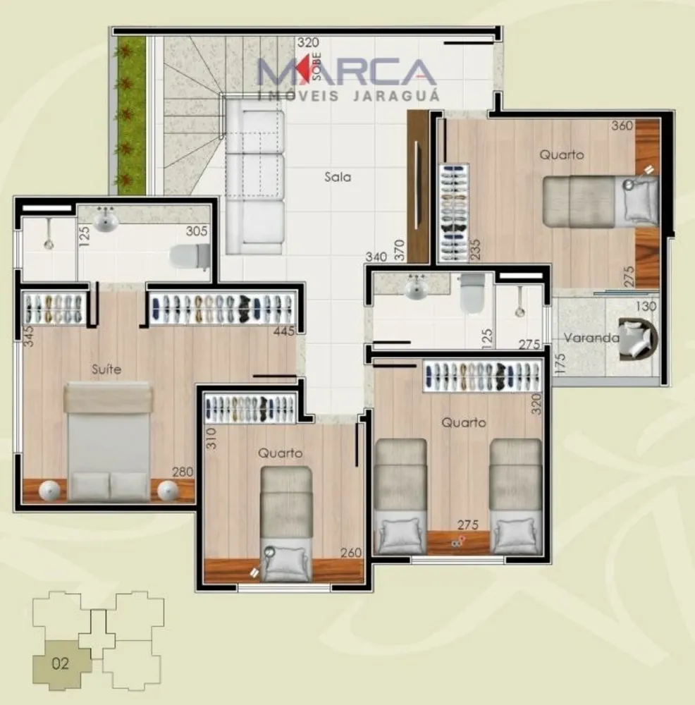 Cobertura, 4 quartos, 153 m² - Foto 2