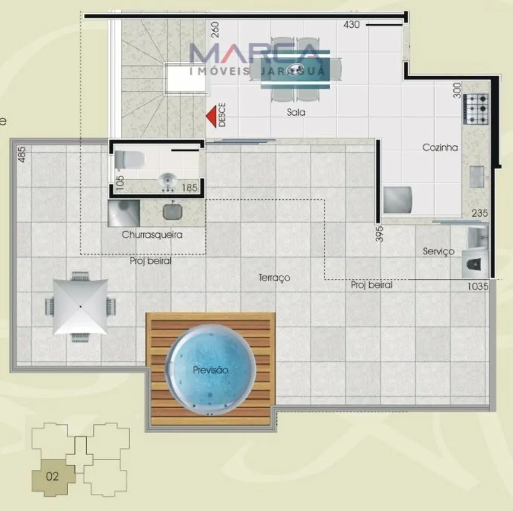 Cobertura, 4 quartos, 153 m² - Foto 3
