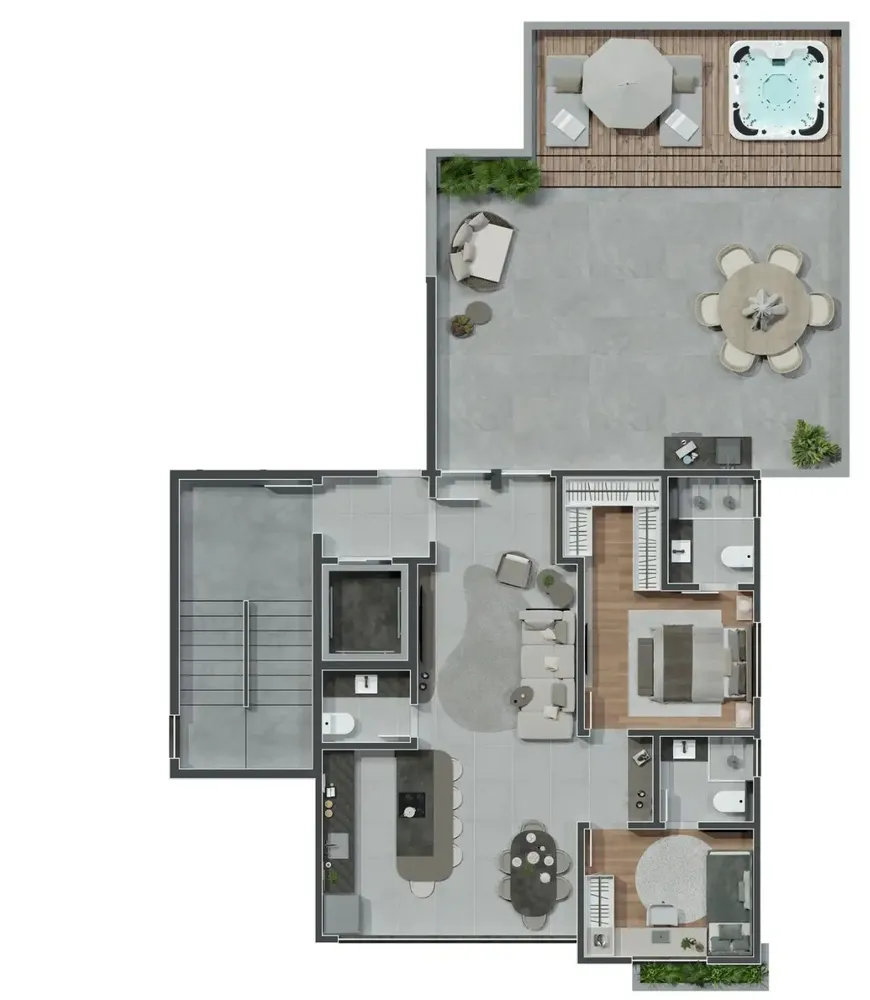Cobertura, 2 quartos, 134 m² - Foto 5