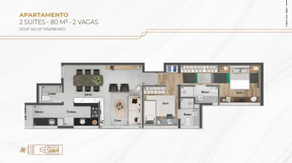 Apartamento, 2 quartos, 80 m² - Foto 15