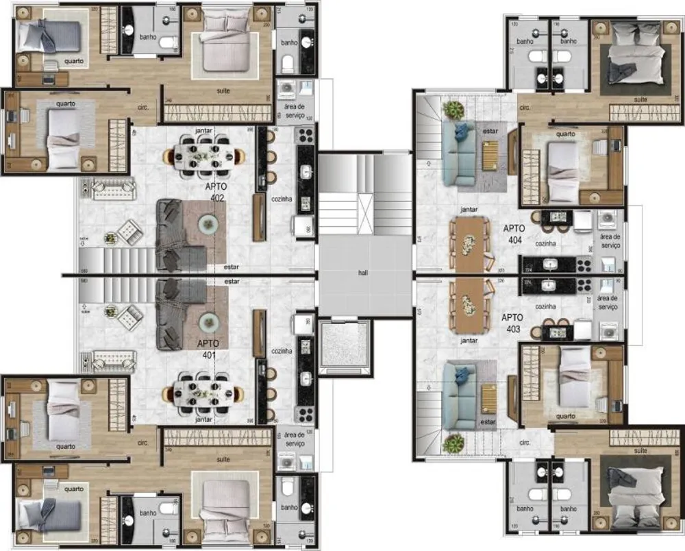 Cobertura, 3 quartos, 102 m² - Foto 3