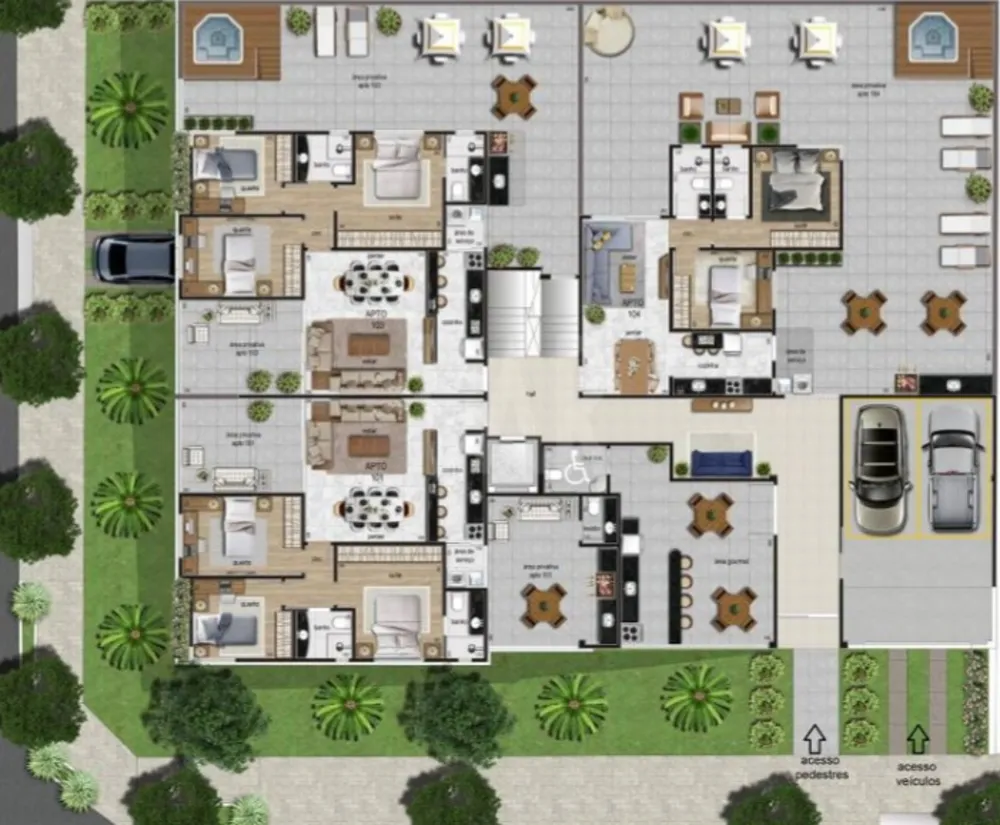 Cobertura, 3 quartos, 102 m² - Foto 1