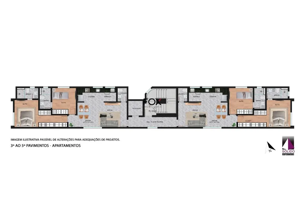 Apartamento, 2 quartos, 64 m² - Foto 1