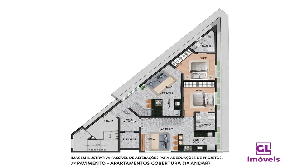 Apartamento, 1 quarto, 58 m² - Foto 5