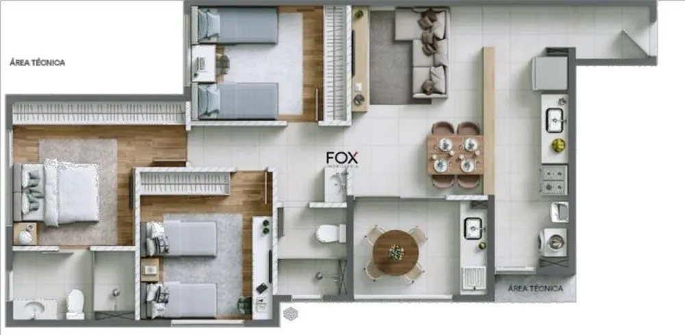 Apartamento, 2 quartos, 53 m² - Foto 6