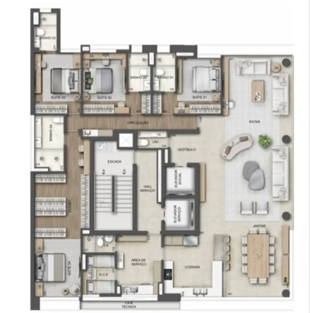 Apartamento, 4 quartos, 267 m² - Foto 10