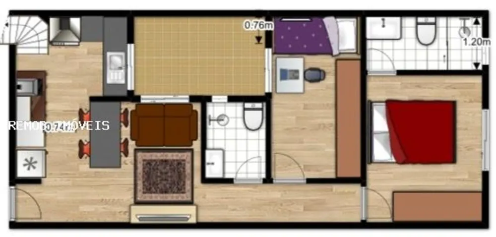 Apartamento, 2 quartos, 50 m² - Foto 8