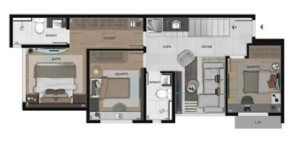 Cobertura, 2 quartos, 117 m² - Foto 10